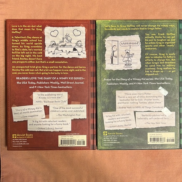 Diary of the Wimpy kid books 3 and 7 hardcover - Picture 2 of 2